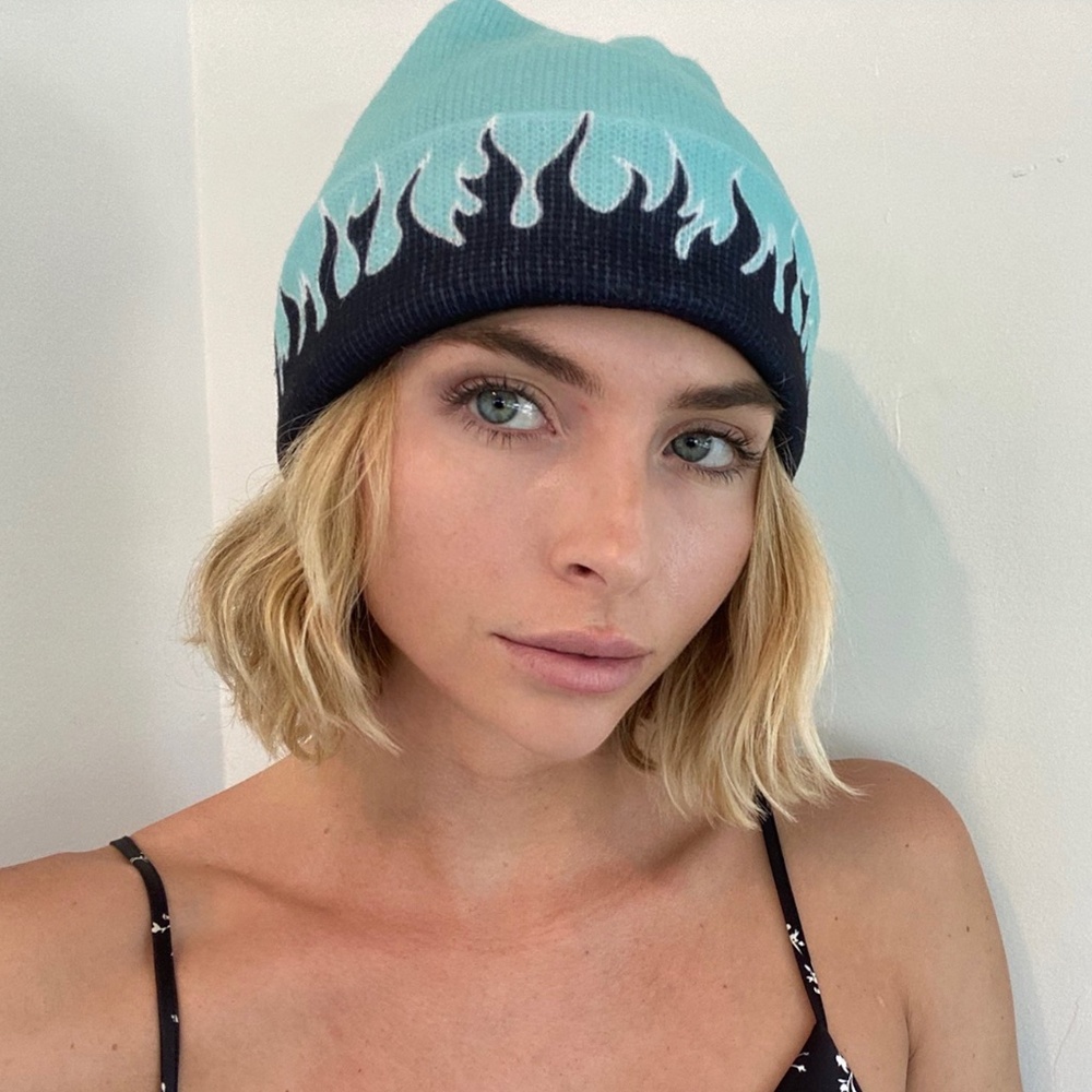 Blue Flames Beanie